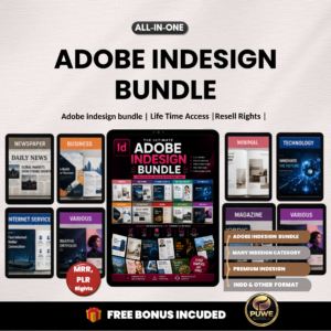 Adobe Indesign bundle | Adobe Indesign, Flyer Template, Magazine, Indesign Files, Editable Layout, Digital Download | MRR PLR Rights