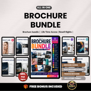 Brochure bundle | Business Brochure, Company Profile, Catalogue Design, Modern Brochure, Editable Layout, Digital Download | PLR MRR Rights