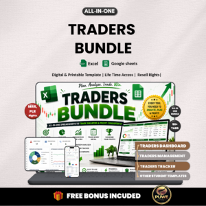 Traders bundle | Trading journal, Traders dashboard, tracker, forex, stock, forex, crypto | Excel templates & Google sheets | PLR MRR Rights