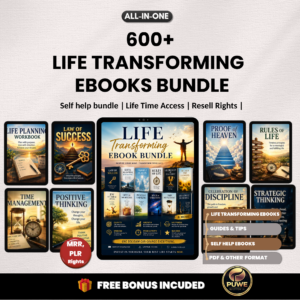 300+ Life transforming ebook bundle | Self help ebook | Personal Development Guide | Mindset, Confidence, Success eBooks | PLR MRR Rights