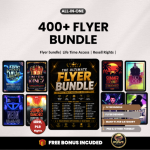 400+ Flyer bundle |Party Flyers, Dj Flyers, Event Designs,PSD Template, Flyer Pack, Promo Flyers,ModernFlyers,Creative Bundle|PLR MRR Rights