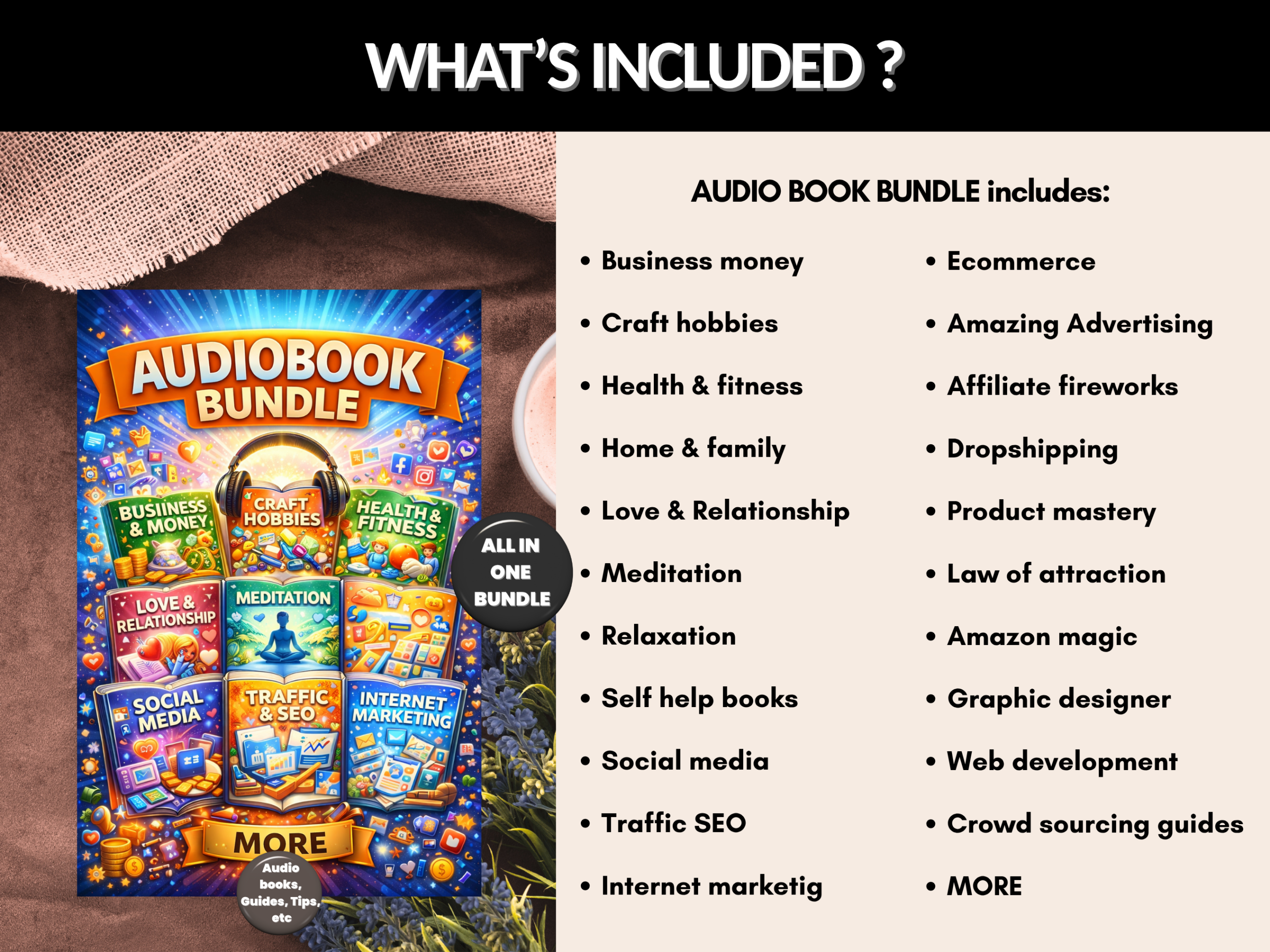 1000+ Audio books bundle |  Audio Books Collection | Bestseller Audiobooks Collection | Instant Download MP3 | PLR MRR Rights