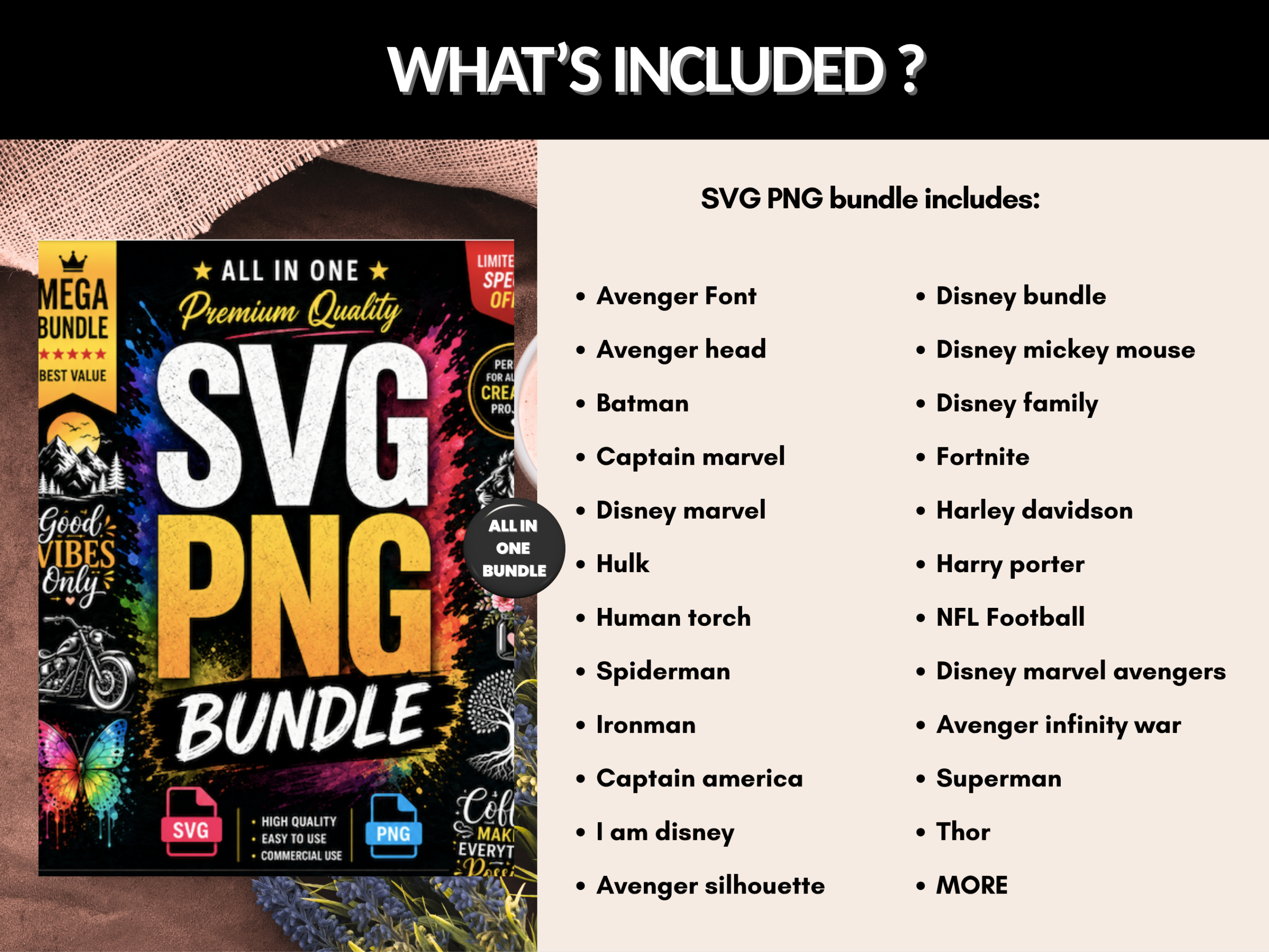 7000+ SVG PNG Bundle | Svg file, Png file, clipart, DIY Craft Files, Cut Files, Digital Download, Bundle Files | Plr Mrr Rights