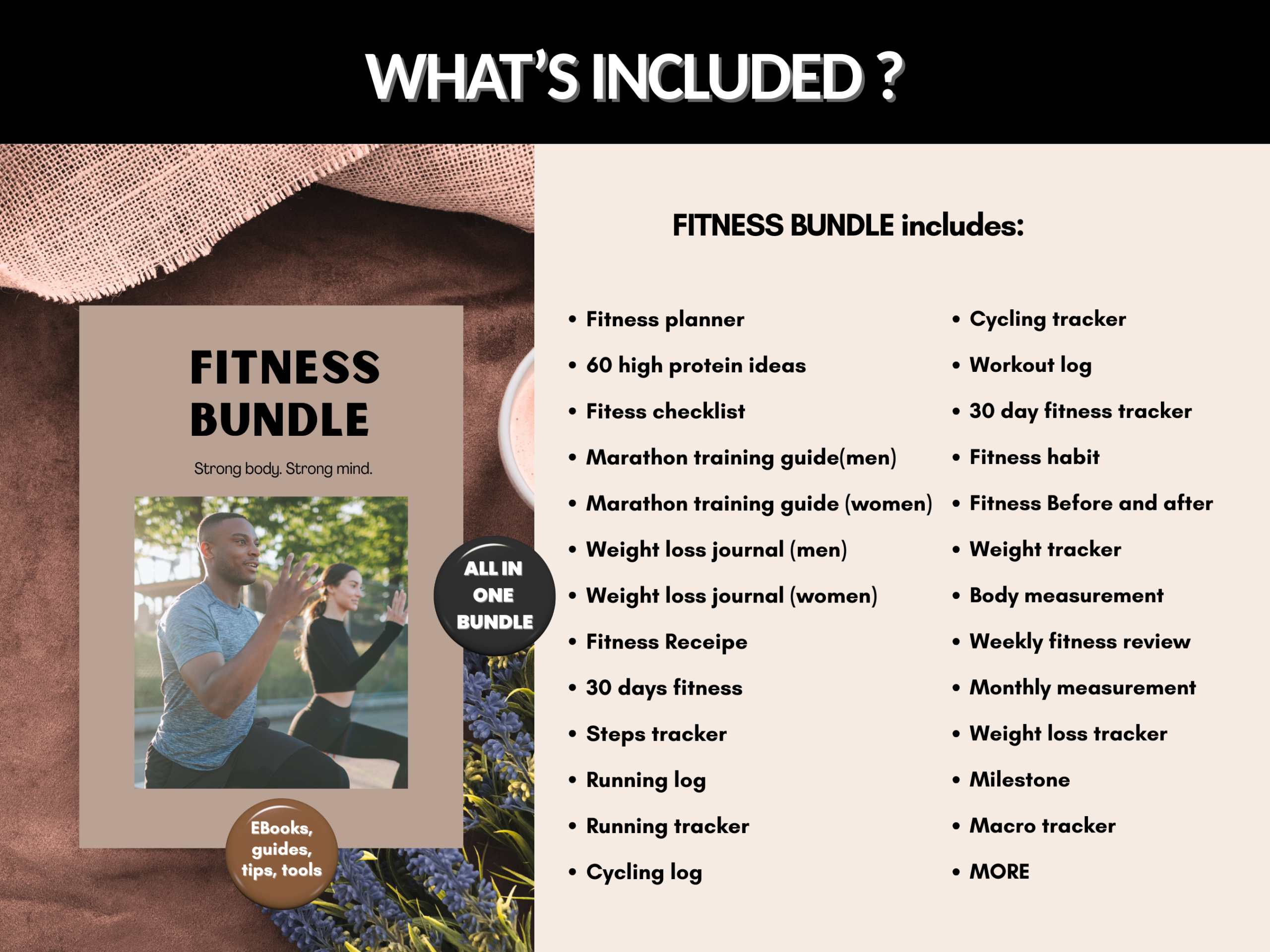 Fitness ebook Bundle | Coach Ebook Program, Health Wellness , Exercise, Weight loss, Gym, Marathon guide, Workout| PLR MRR Rights