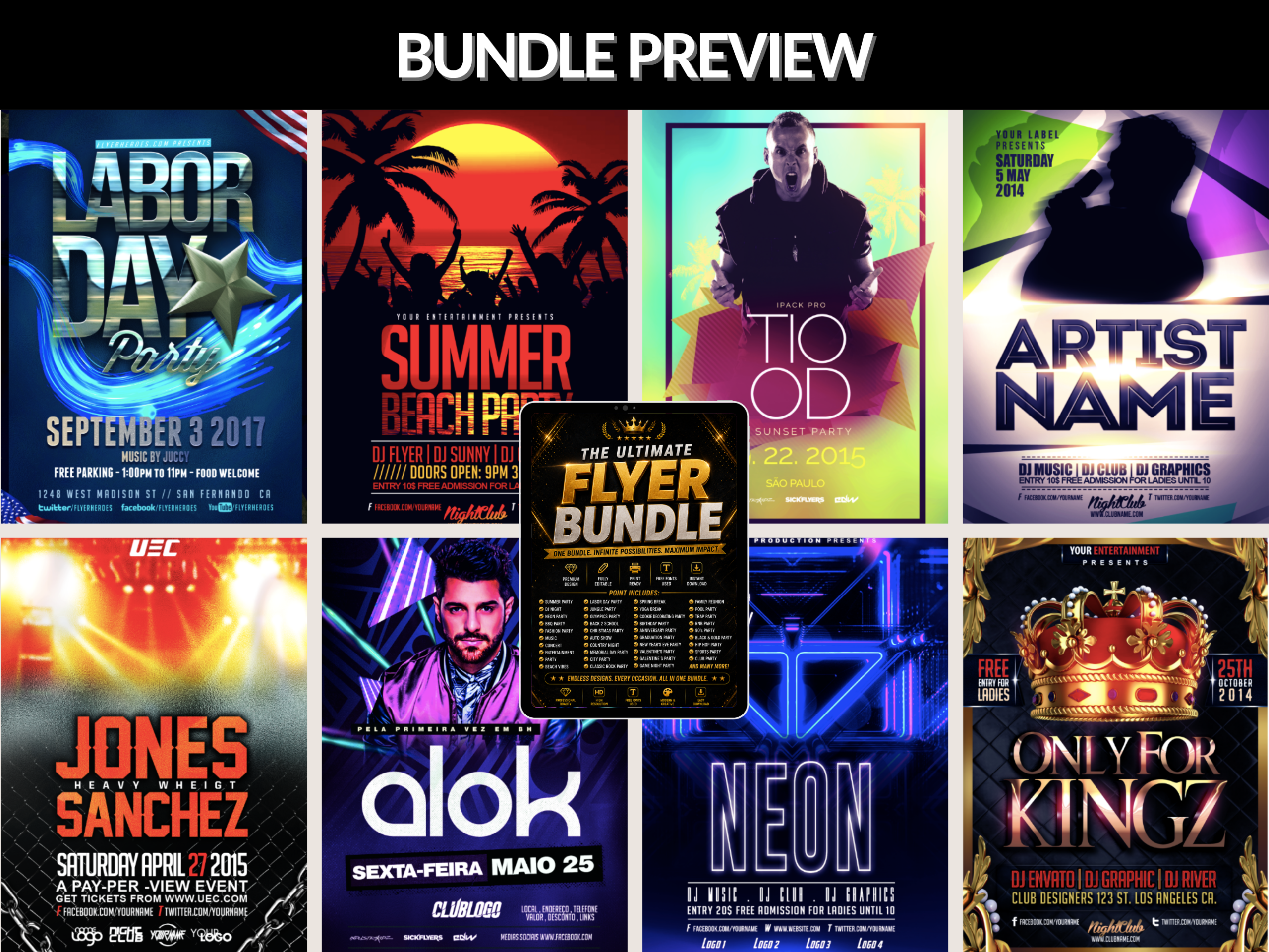 400+ Flyer bundle |Party Flyers, Dj Flyers, Event Designs,PSD Template, Flyer Pack, Promo Flyers,ModernFlyers,Creative Bundle|PLR MRR Rights