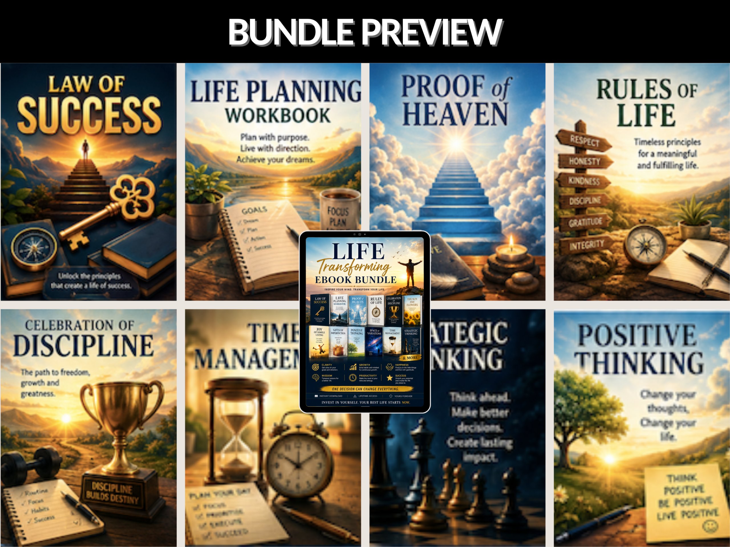 300+ Life transforming ebook bundle | Self help ebook | Personal Development Guide | Mindset, Confidence, Success eBooks | PLR MRR Rights