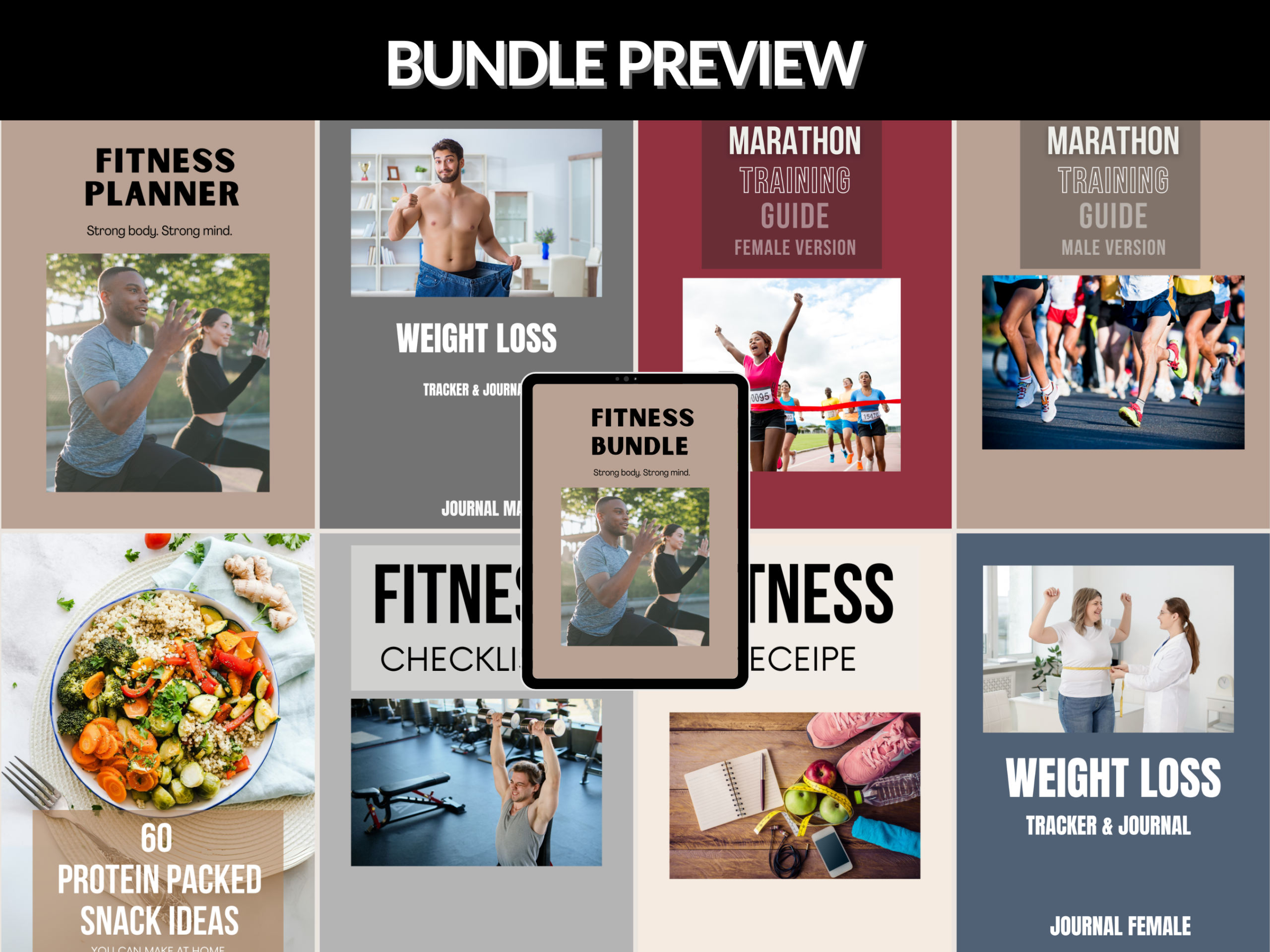 Fitness ebook Bundle | Coach Ebook Program, Health Wellness , Exercise, Weight loss, Gym, Marathon guide, Workout| PLR MRR Rights