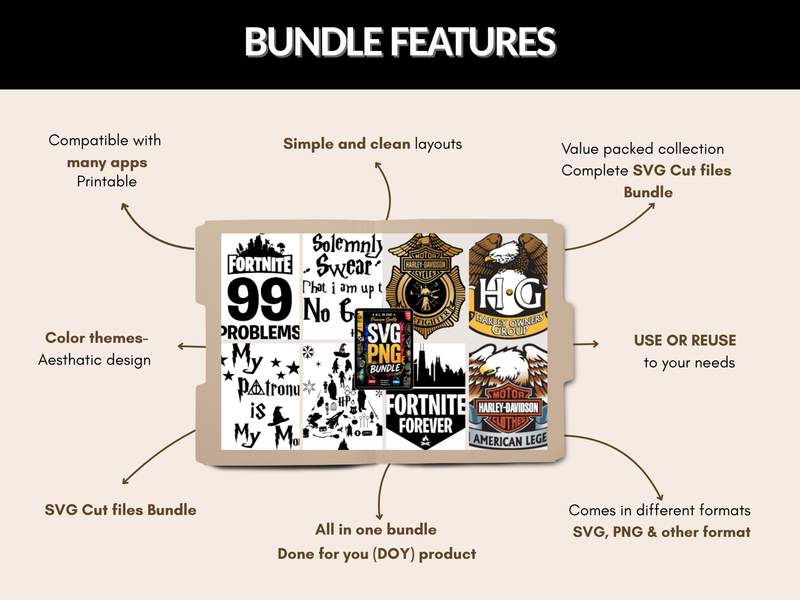 7000+ SVG PNG Bundle | Svg file, Png file, clipart, DIY Craft Files, Cut Files, Digital Download, Bundle Files | Plr Mrr Rights