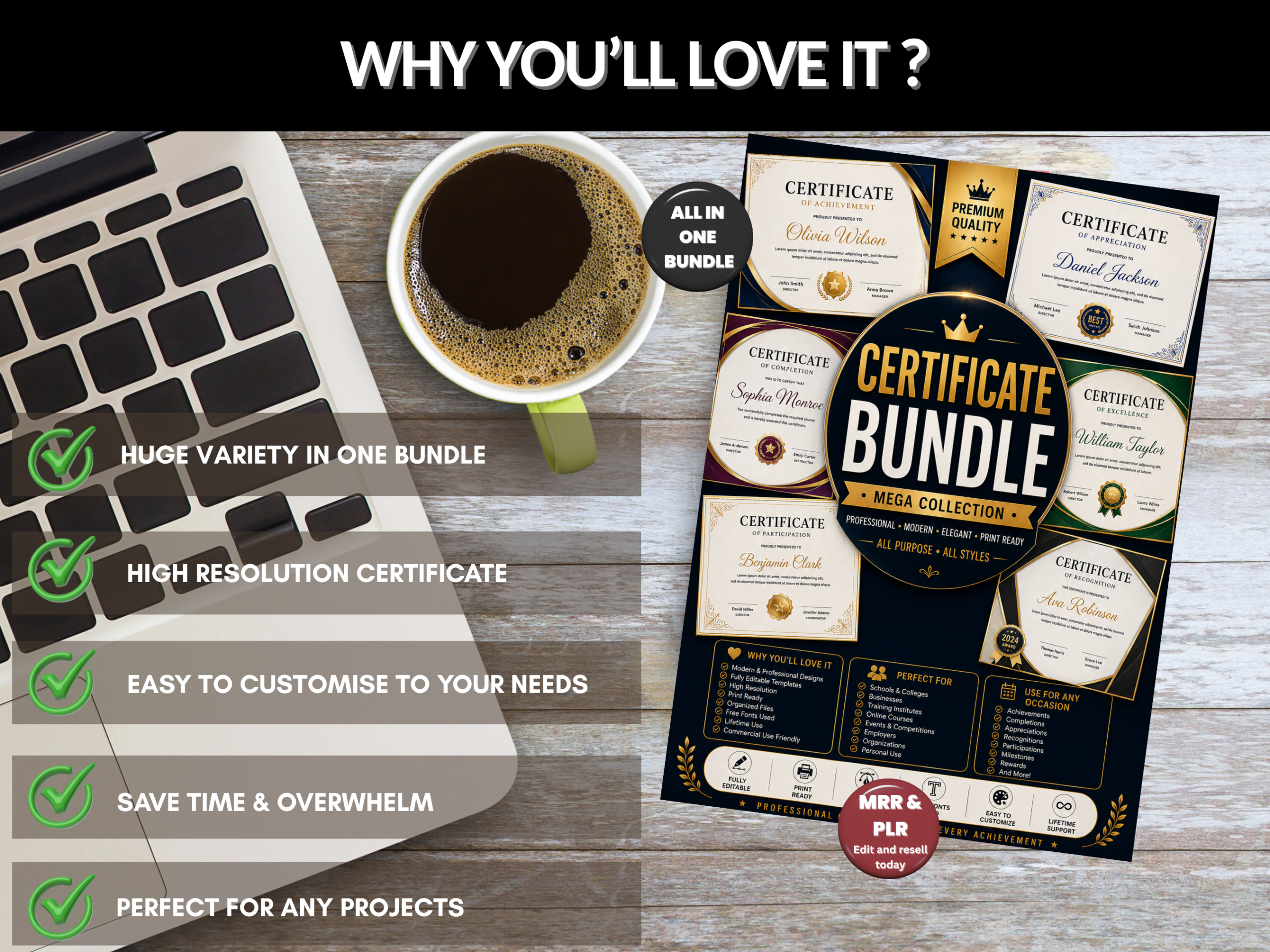 1500+ Certificate bundle | Certificate Design, Certificate Pack, Editable Certificate, Certificate Design, Certificate Kit | PLR MRR Rights