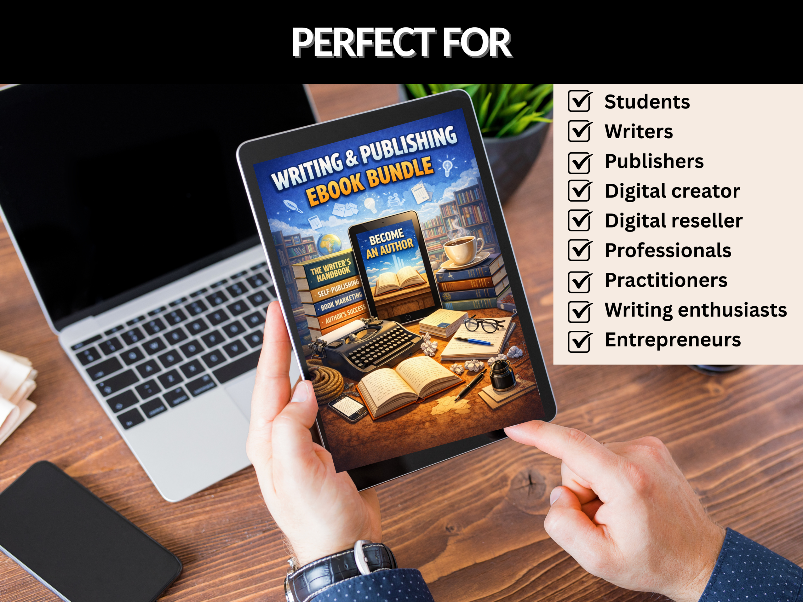 300+ Writing and Publishing eBook Bundle | Author Resources, Writing Guides and Self-Publishing | Workbook| PLR and MRR Rights
