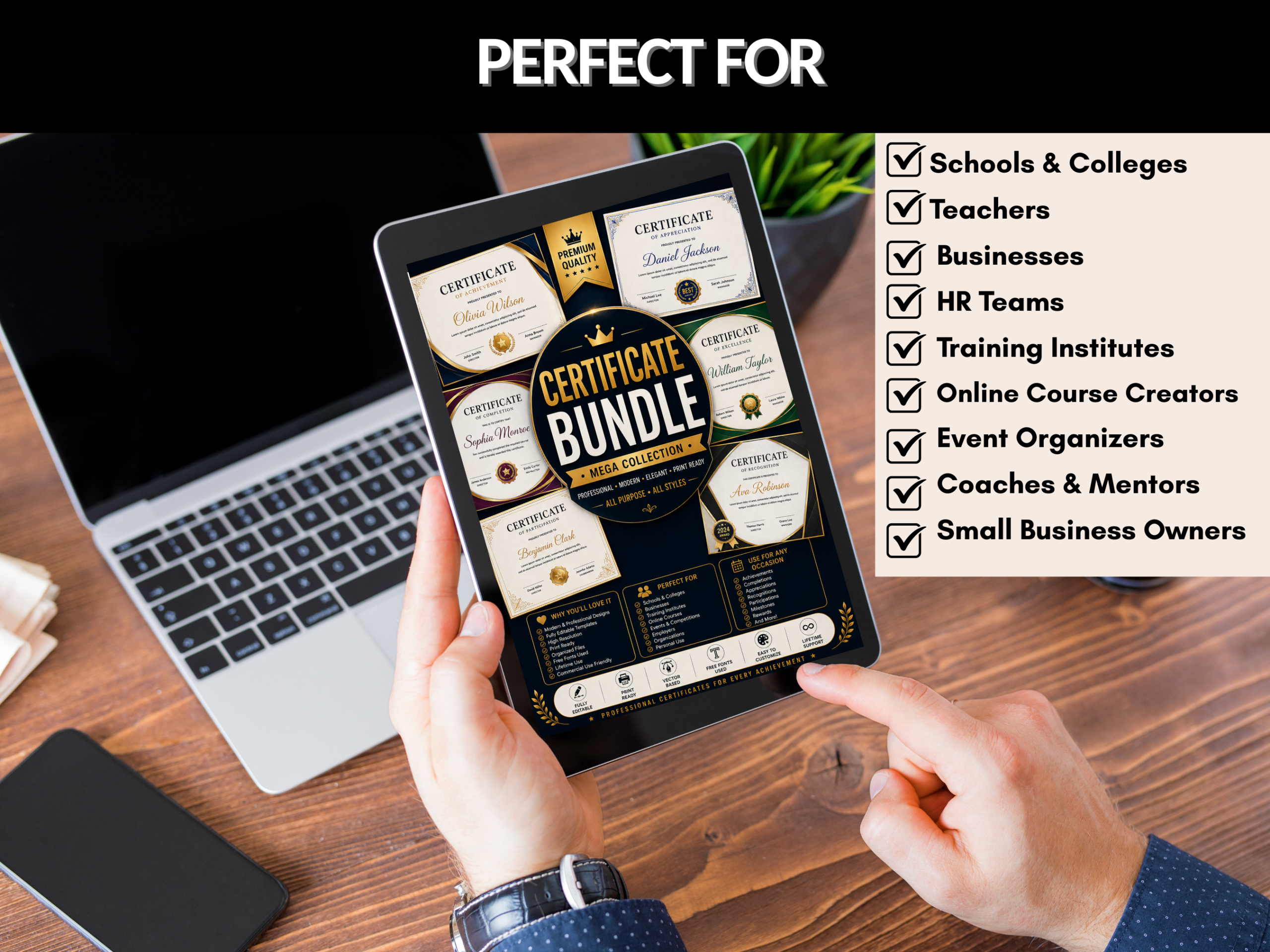 1500+ Certificate bundle | Certificate Design, Certificate Pack, Editable Certificate, Certificate Design, Certificate Kit | PLR MRR Rights