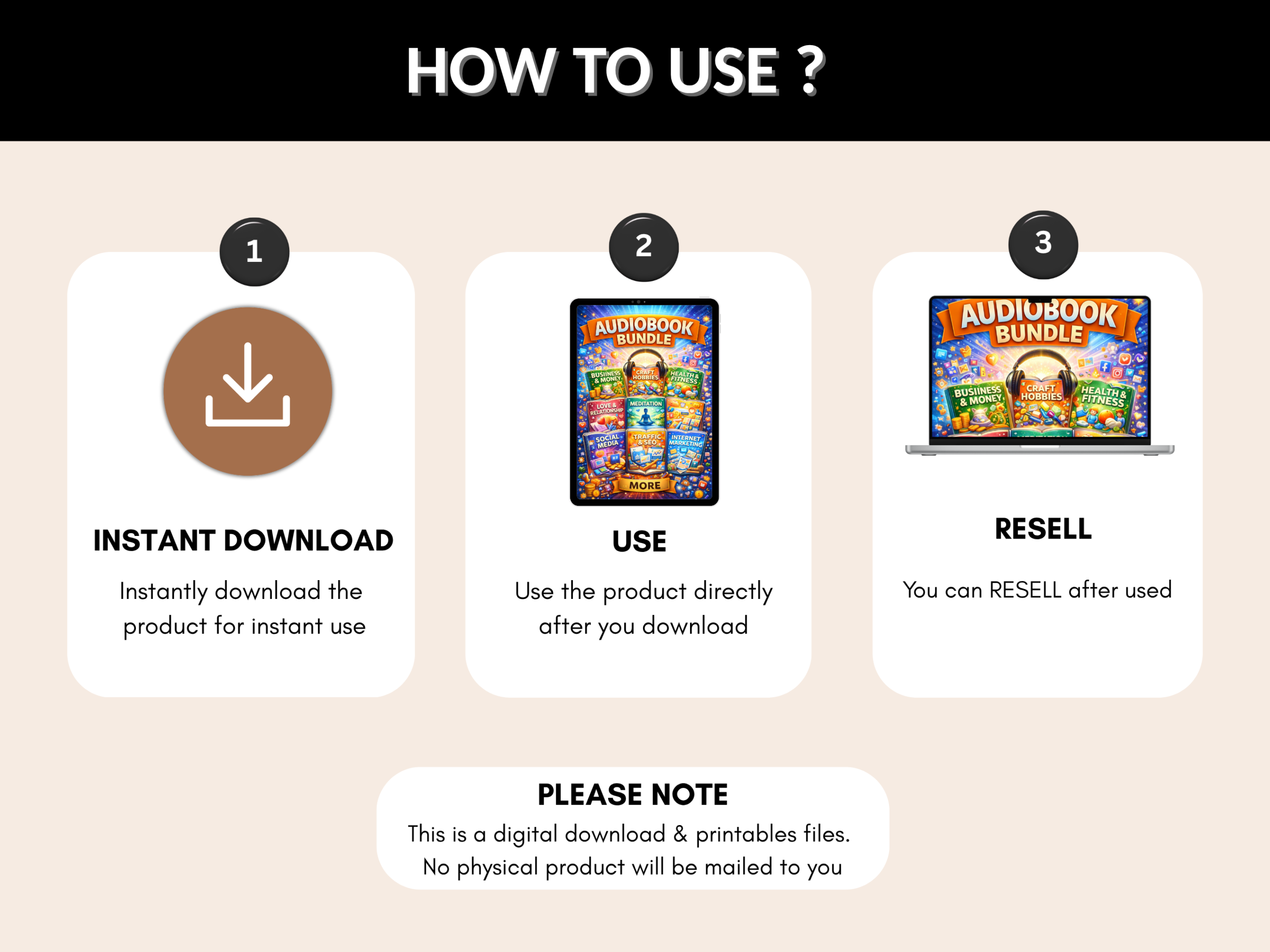 1000+ Audio books bundle |  Audio Books Collection | Bestseller Audiobooks Collection | Instant Download MP3 | PLR MRR Rights