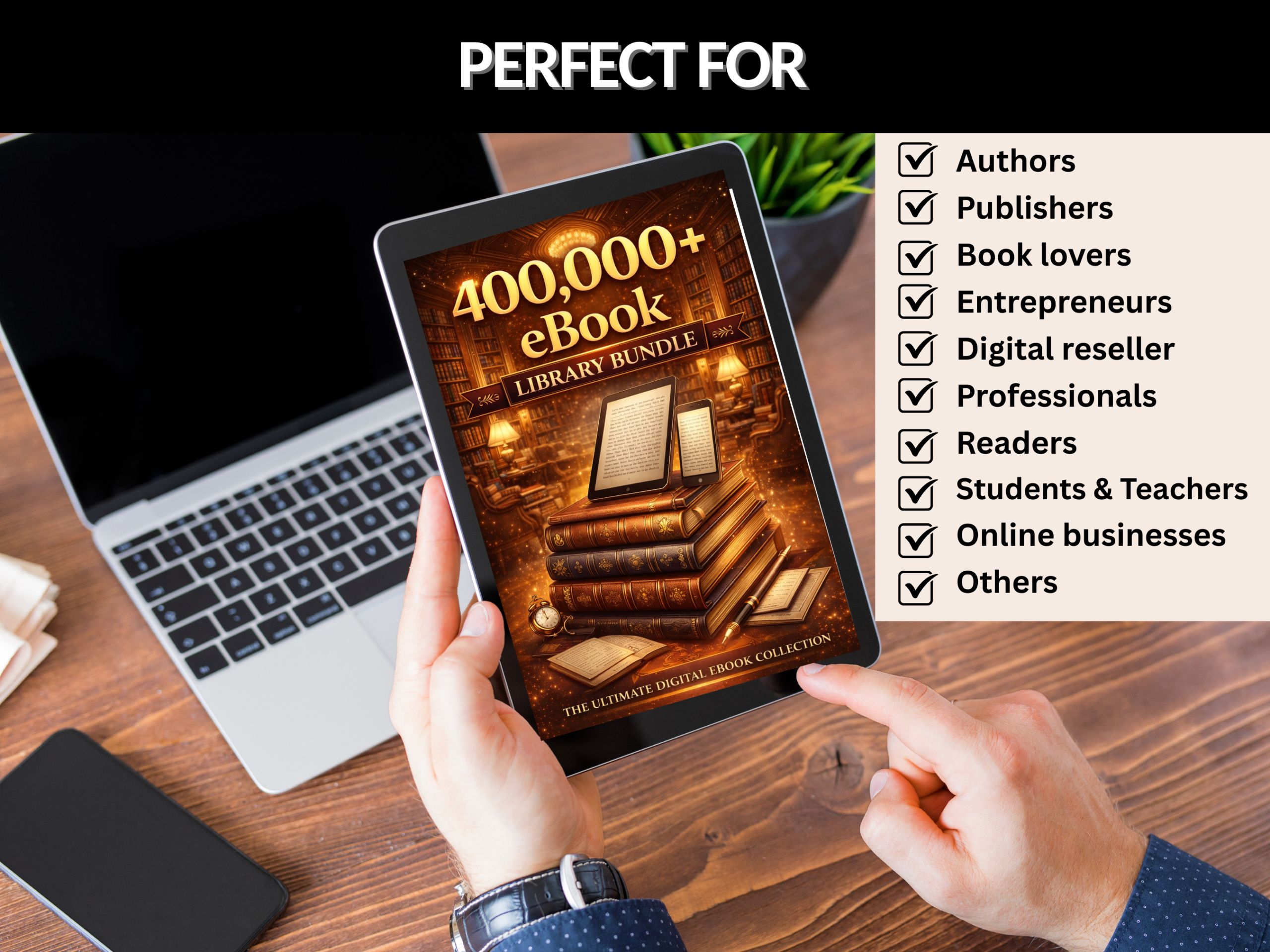 400000+ Ebook library bundle | Editable Digital Library| Resellable eBooks Mega Bundle | Passive Income Kit| PLR MRR Rights