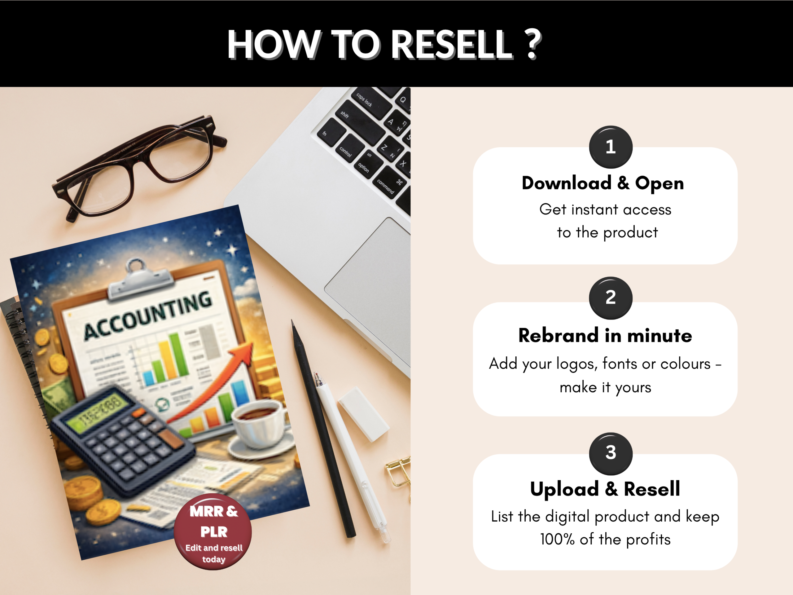 Accounting Excel spreadsheet template |Editable excel sheet, Income & Expense tracker, Profit Loss sheet | Cash flow sheet | PLR MRR Rights