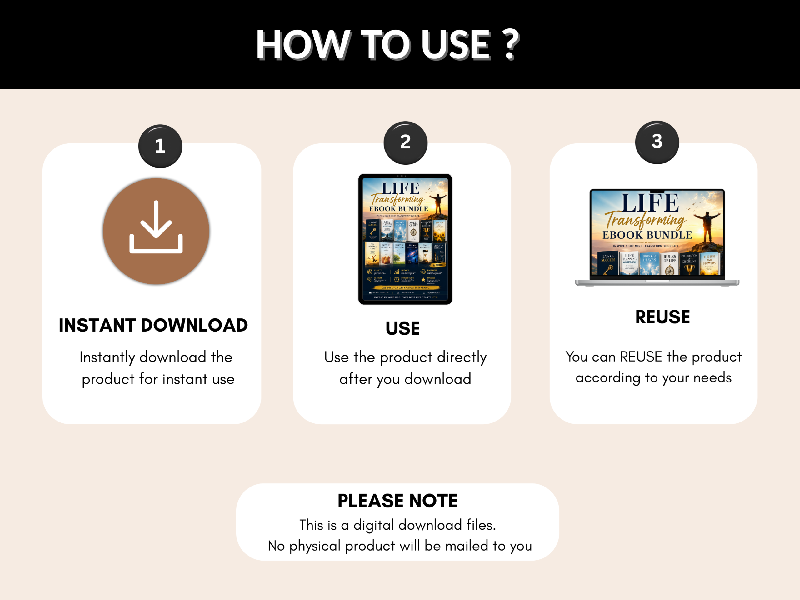 300+ Life transforming ebook bundle | Self help ebook | Personal Development Guide | Mindset, Confidence, Success eBooks | PLR MRR Rights