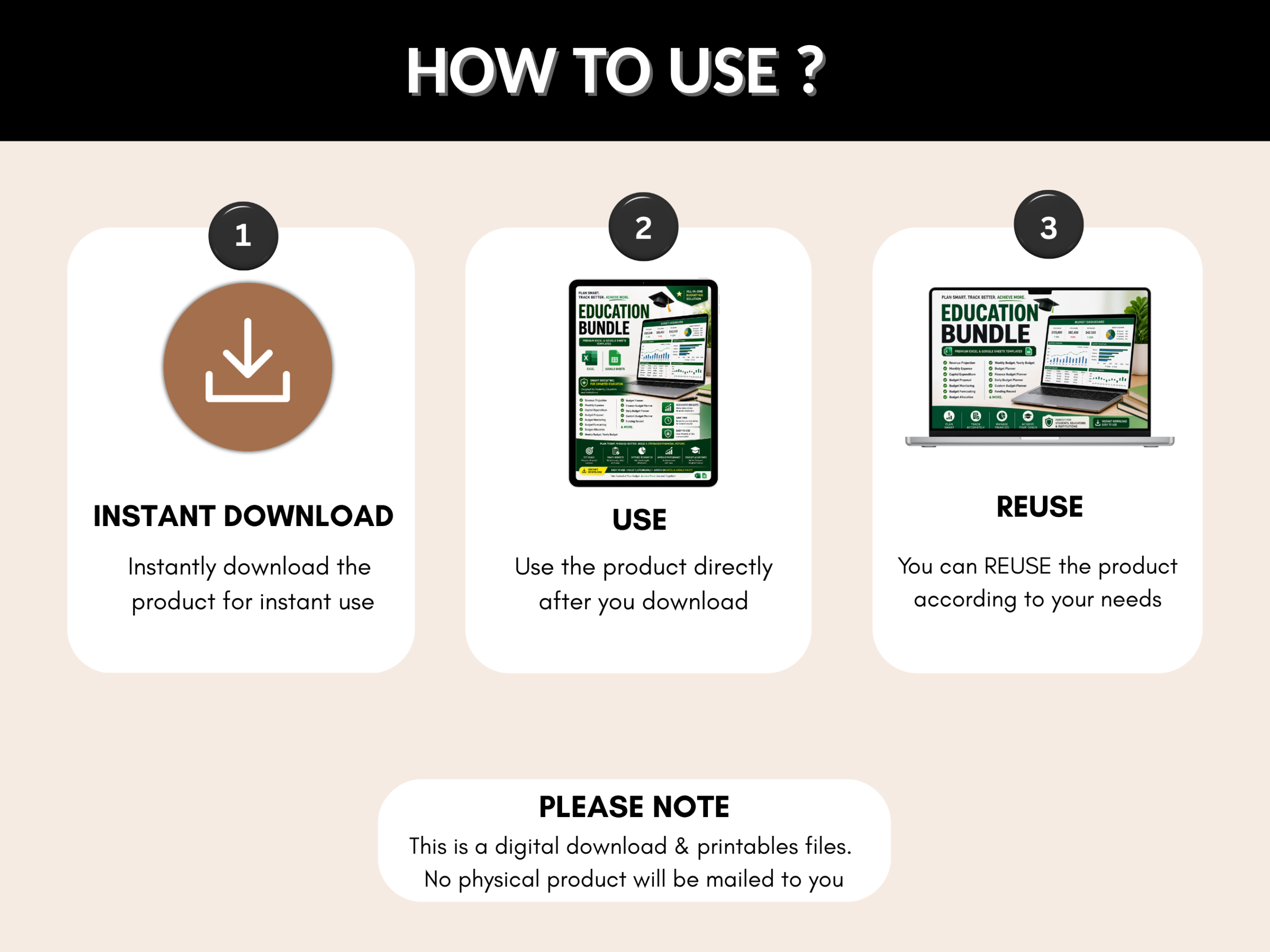 Education Budget bundle | Excel templates & google sheets | Education tracker, planner, tools, income, expense templates  | PLR MRR Rights