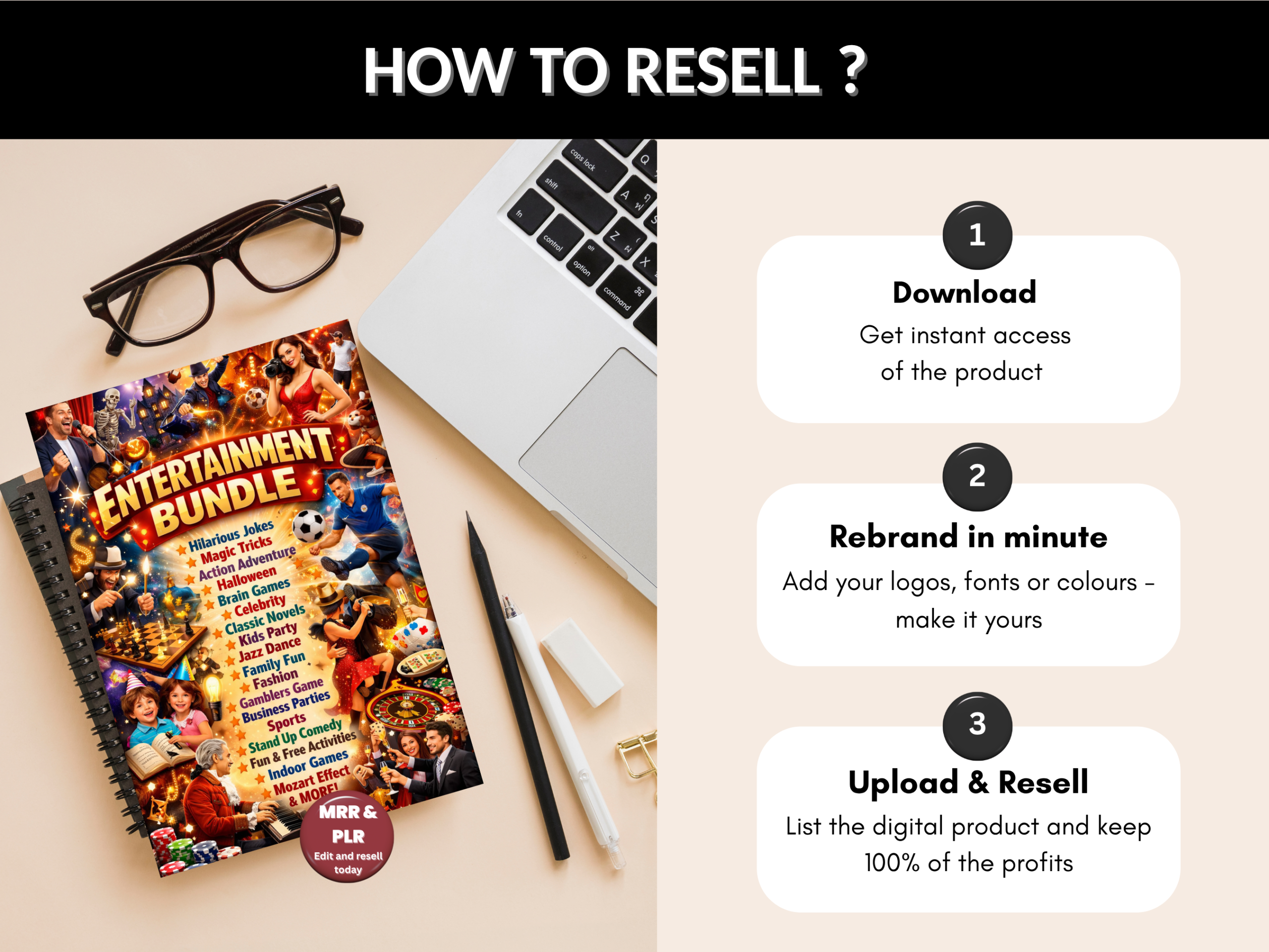 300+ Entertainment bundle | Entertainment ebooks, classical literature, | Magic tricks, halloween, Dance, games, Gambling |PLR MRR Rights